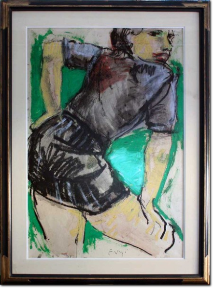 Giovanni Frangi - Bellezza cm 100X70 anno 1994 Tecnica Mista