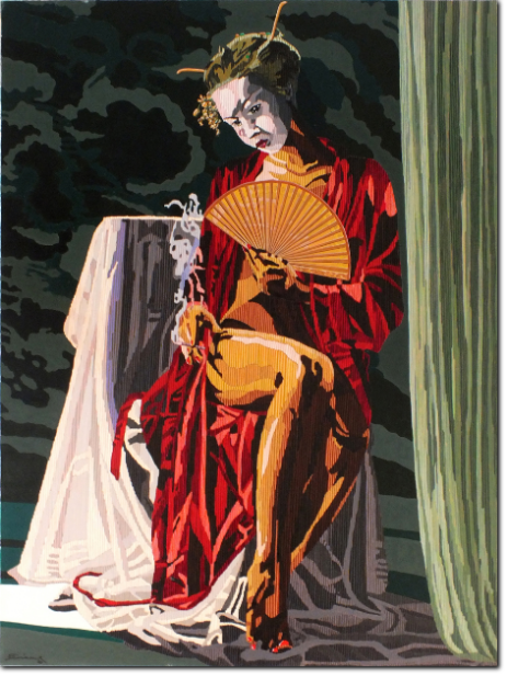 Marco Sciame - Profumo di Geisha cm 60X80 anno 2010 Acrilico su Tela