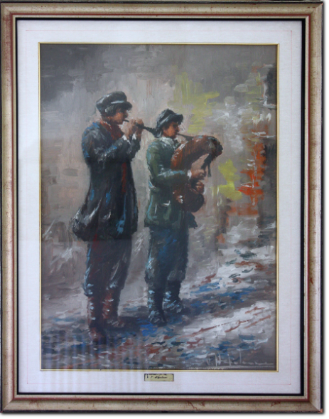 Vincenzo Napoleone -  Zampognari cm 70X50